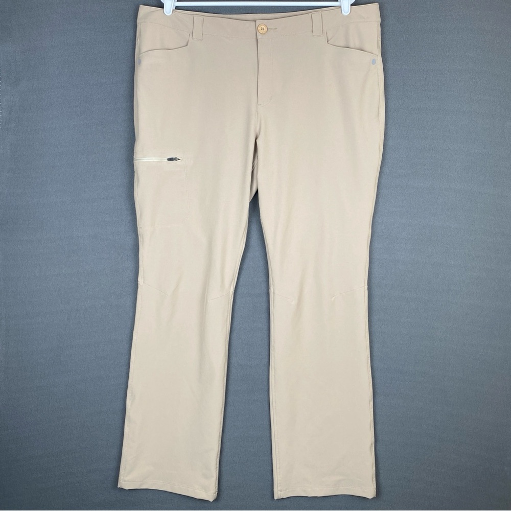 Eddie Bauer Travex Chino Pants‎ Women's 18 Cargo Lightweight Outdoor Hiking